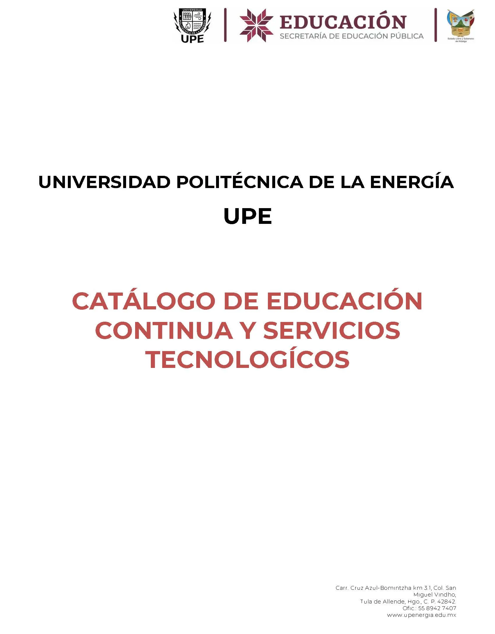Portada del catálogo