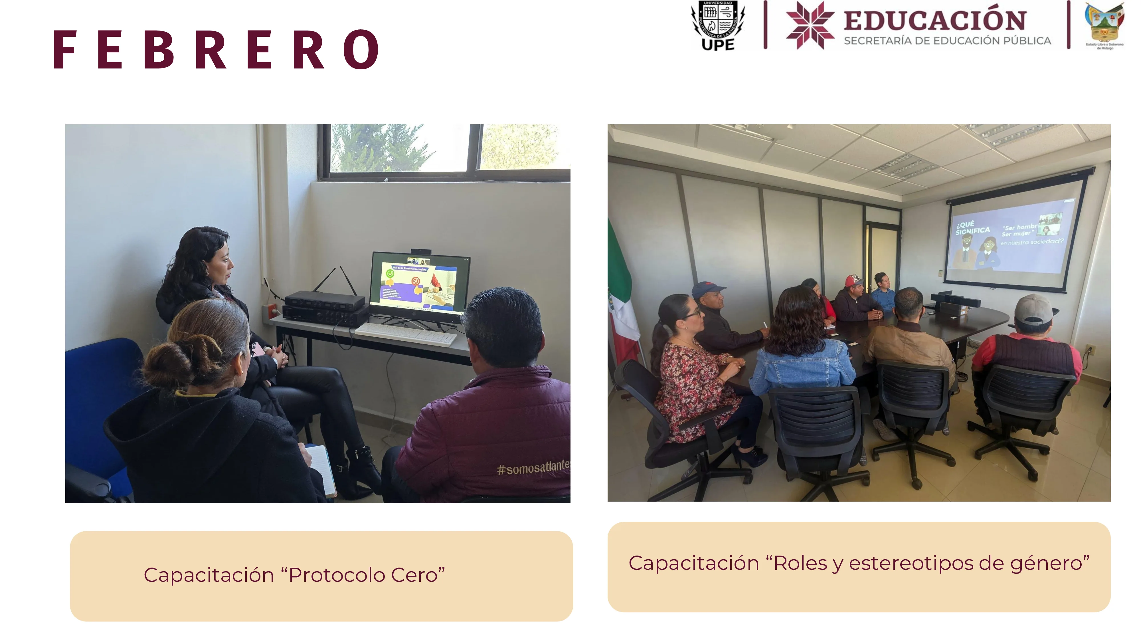 Sesión de trabajo con integrantes de la comunidad universitaria.